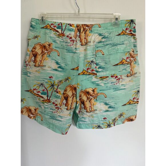 POLO by Ralph Lauren Elephant Print Swim Trunks  sz L - Picture 1 of 7